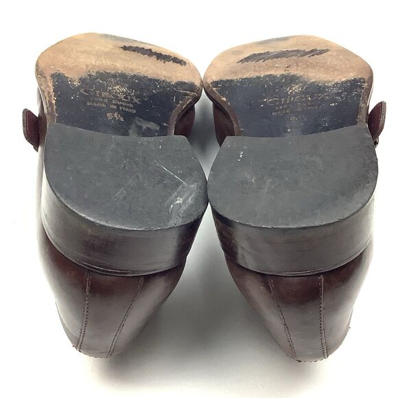 Giroux Italy Brown Leather Monk Strap Men Shoes 9.5 Square Toe Dress Formal main image 7